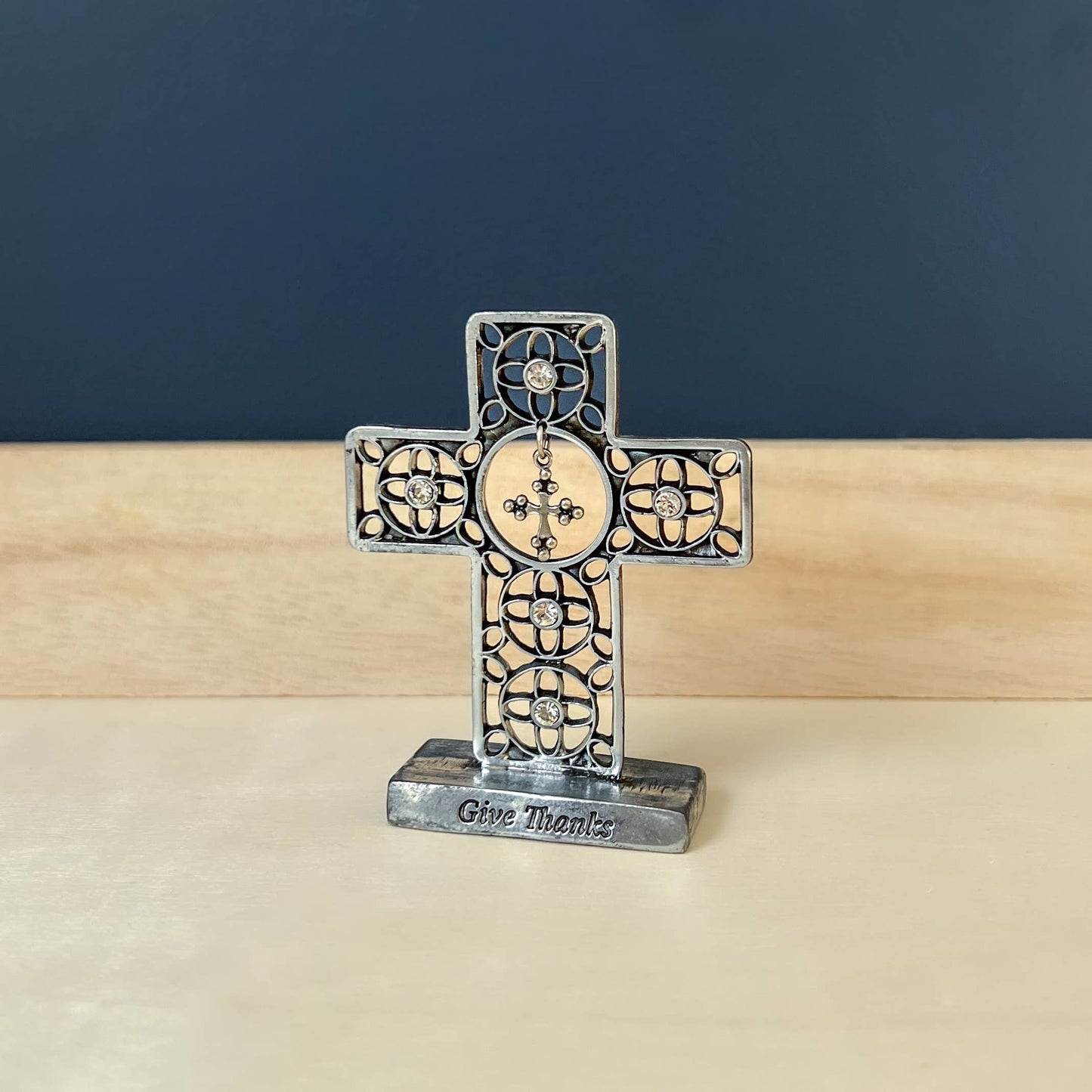 Antique Finish Standing Mini Cross