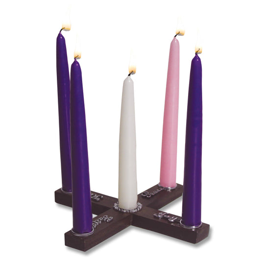 Faith Hope Peace Joy Advent Candle Holder