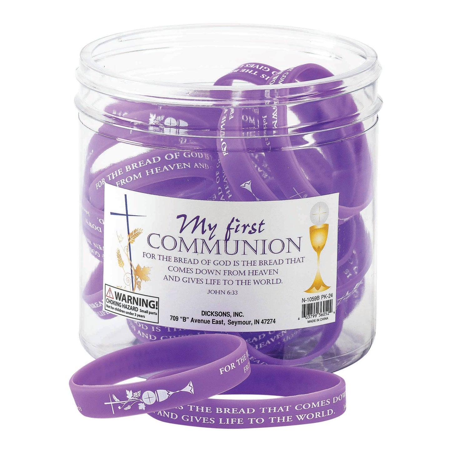 First Communion Silicone Bracelets