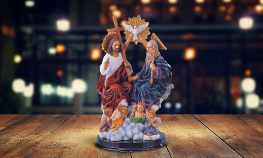5"H Holy Trinity Father/Son, Holy Spirit Figurine Home Decor