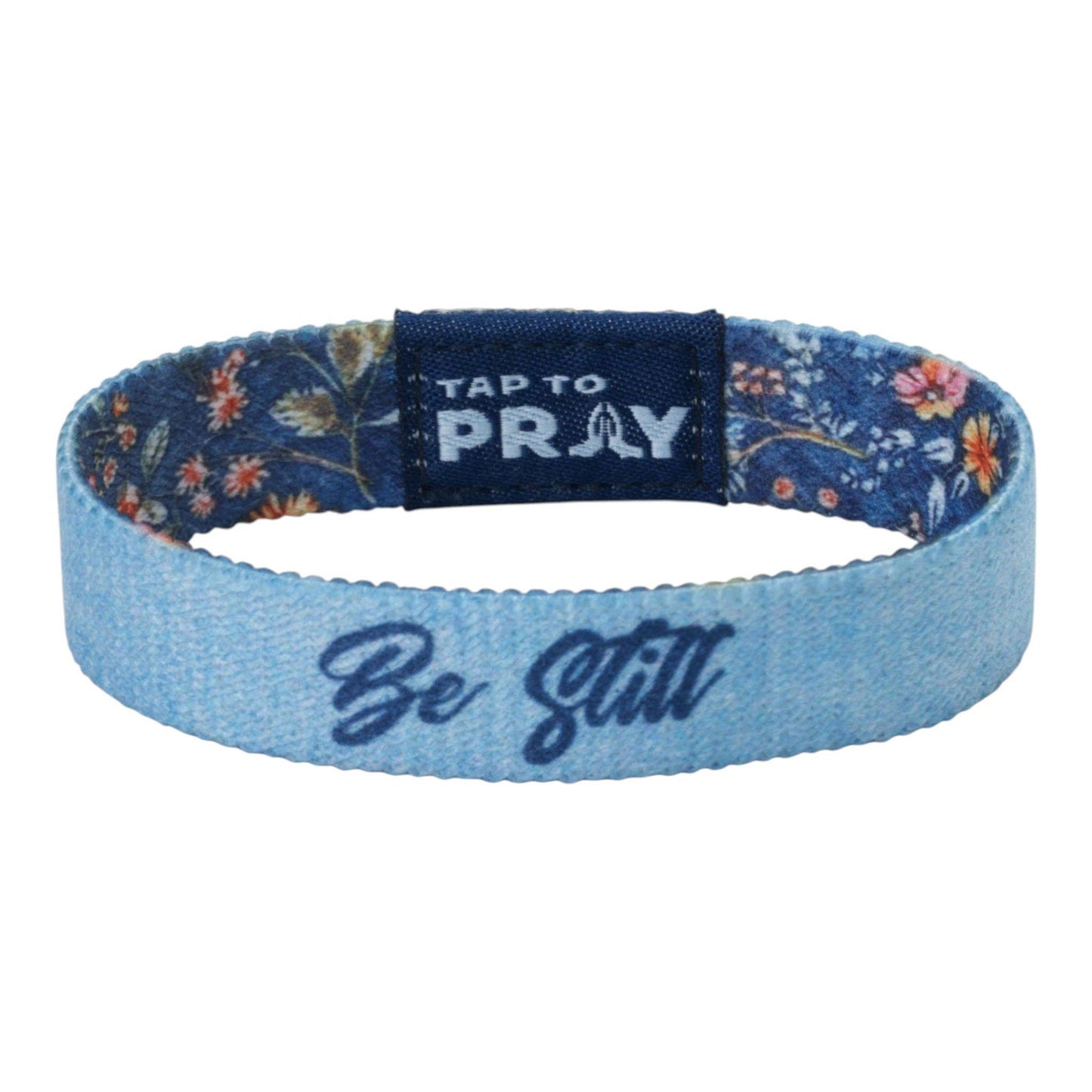 Tap To Pray® Wristband – Wildflower - Be Still