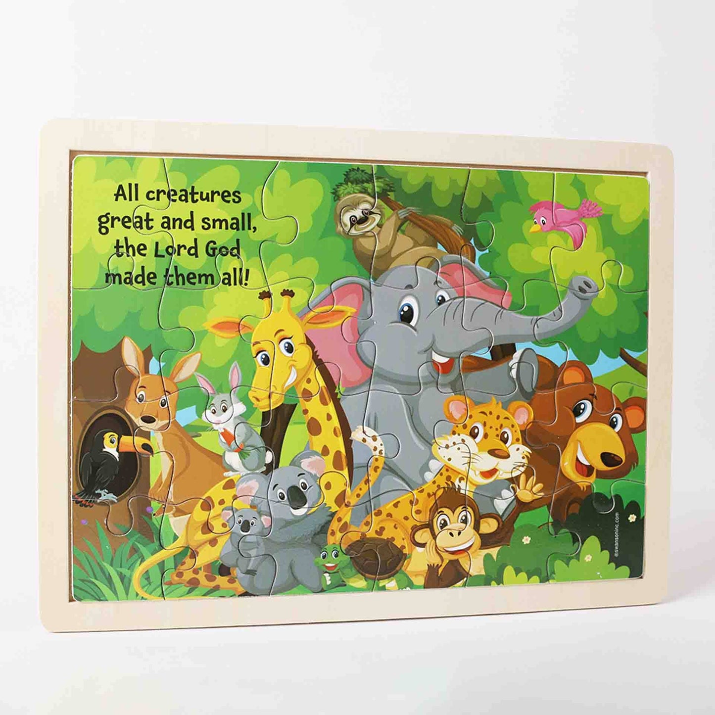 Puzzle Wood Jigsaw Jungle