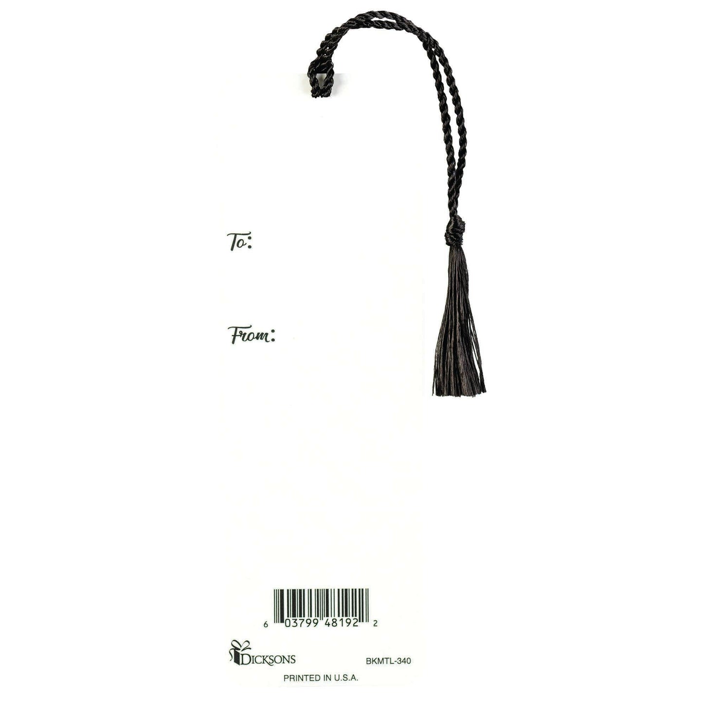 FOR I KNOW THE PLANS TASSEL BOOKMARK