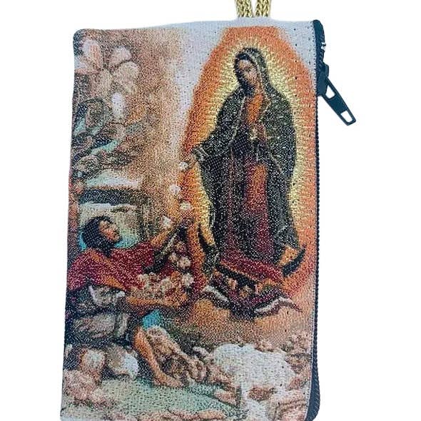 OLOG w/ St. Juan Diego II SM Rosary Pouch 3" x 4"