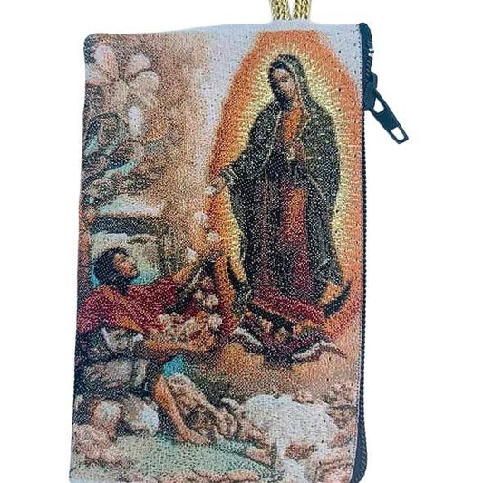 OLOG w/ St. Juan Diego II SM Rosary Pouch 3" x 4"