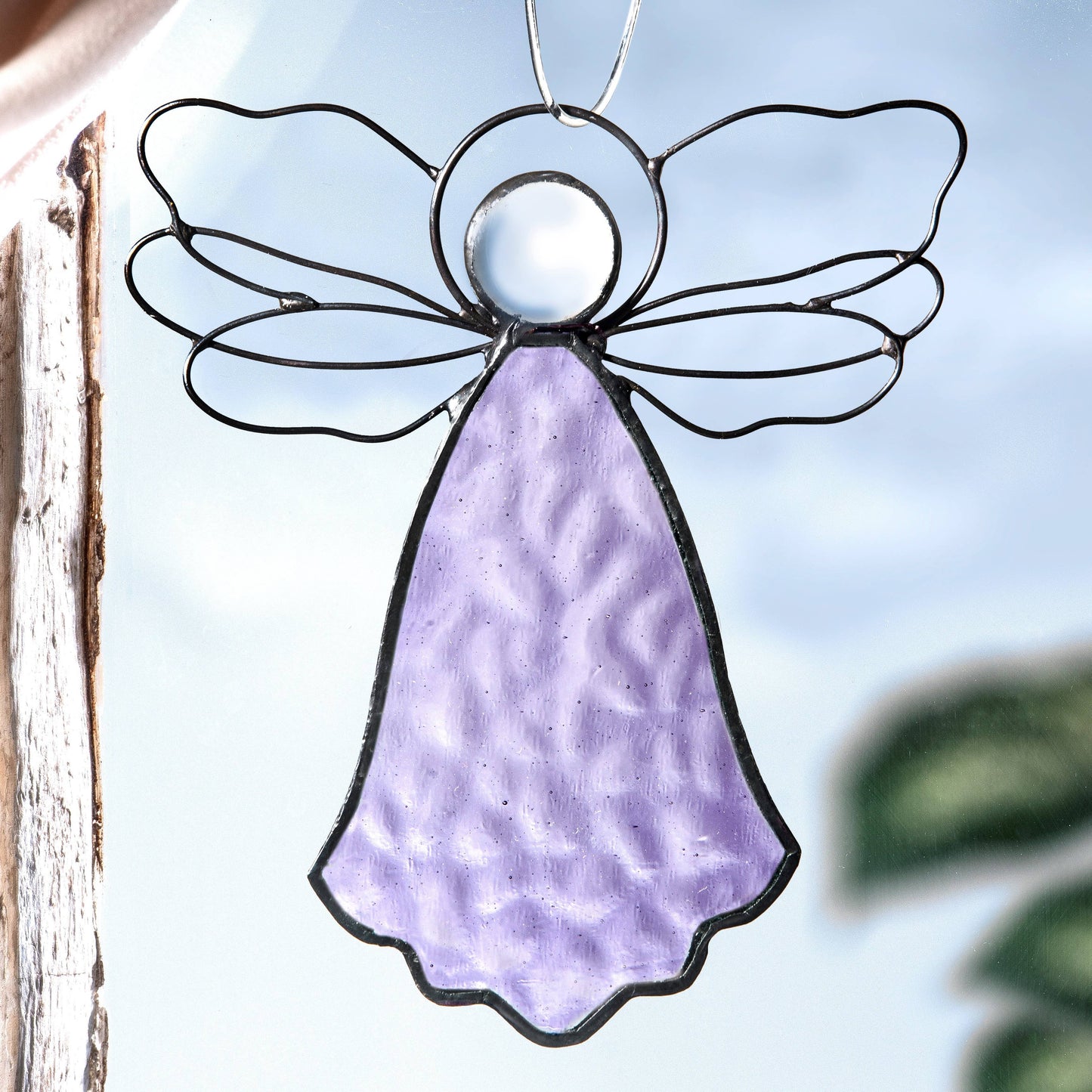 Angel Ornament Sun Catcher Stained Glass Christmas Orn 303