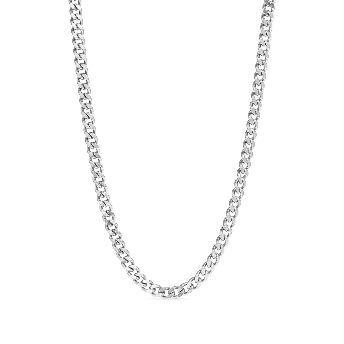 Stainless Steel Curb Chain Necklace
