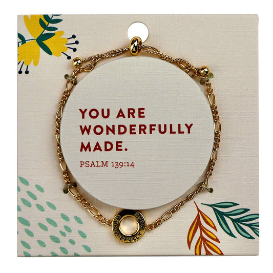 Grace & truth Wonderfully Made Keepsake Bracelet