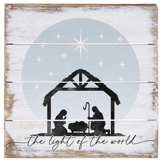 Petite Pallet-Light Of Nativity (6 x 6)