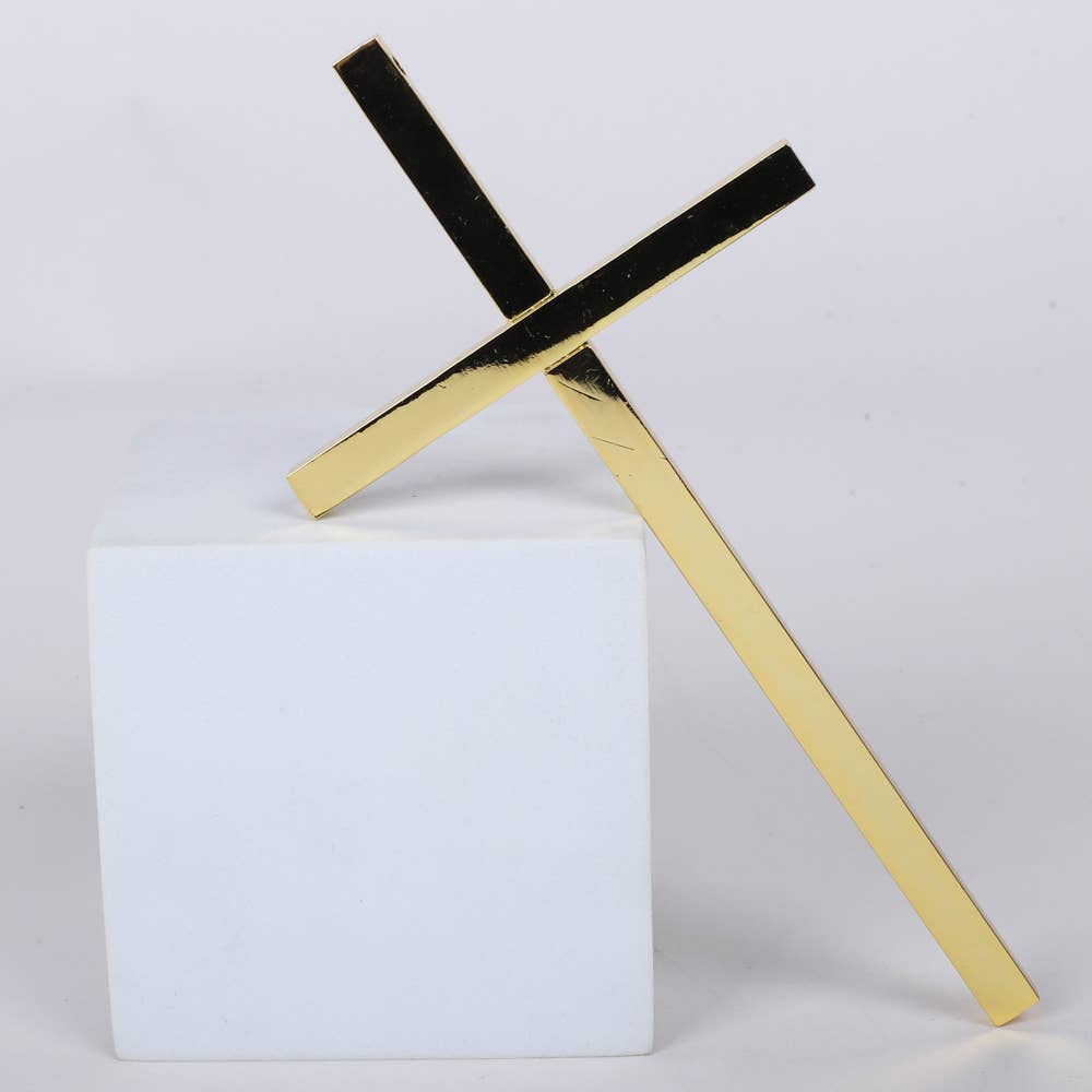 Wall Cross 7" Gold