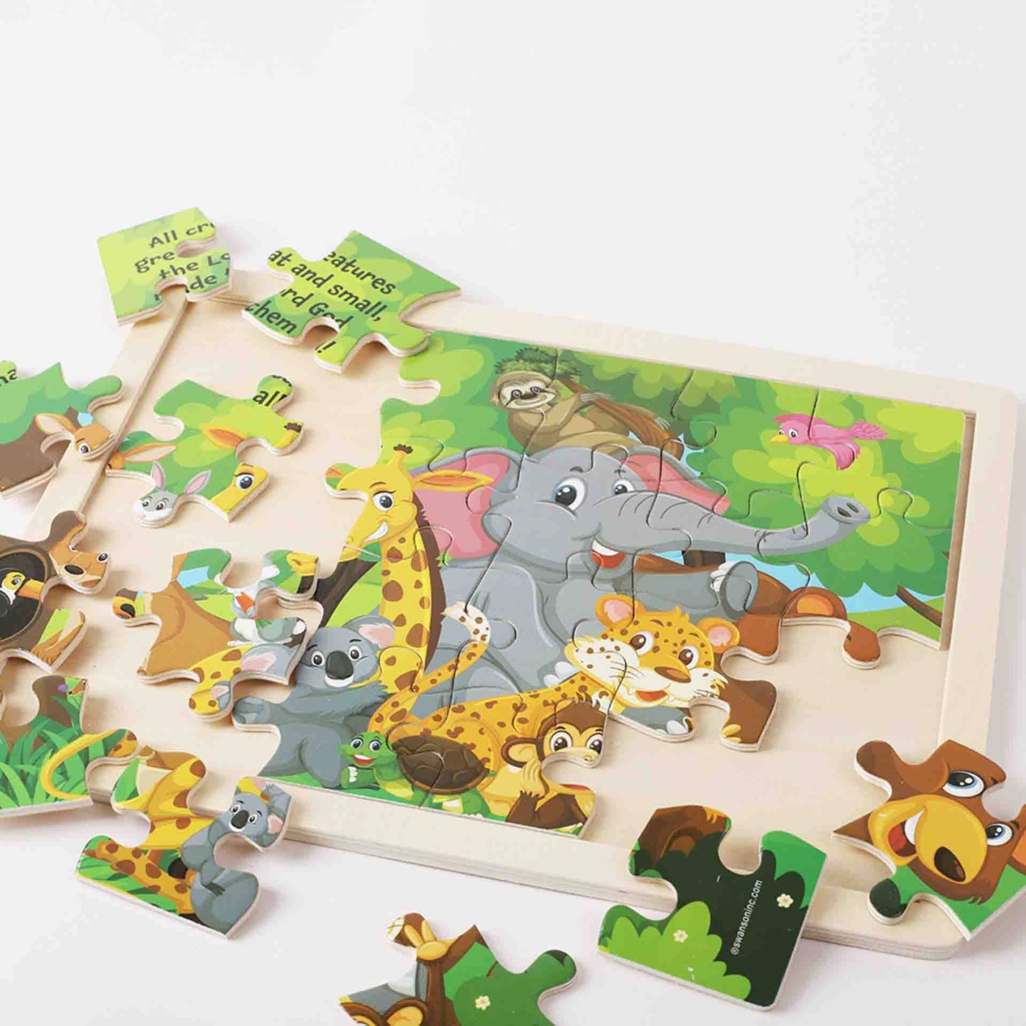 Puzzle Wood Jigsaw Jungle