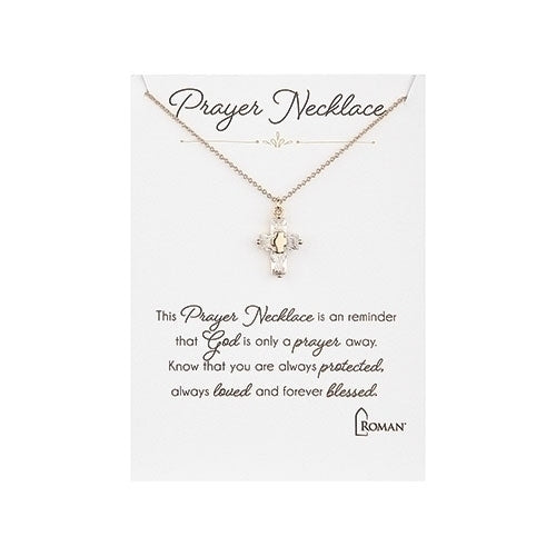 16-18"L GOLD CROSS NECKLACE