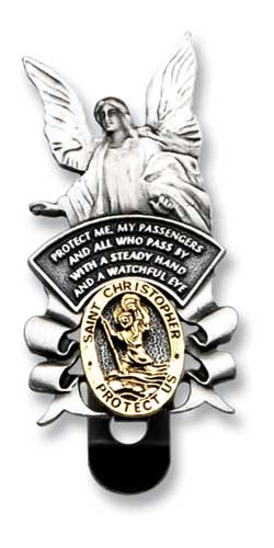Traveler Prayer Christopher Visor Clip
