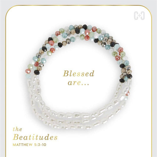 Beatitudes Pearl Mix Stretch Bracelet - Easter