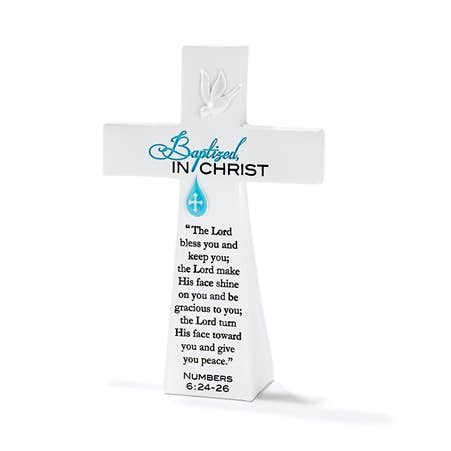 Baptized in Christ Tabletop Cross