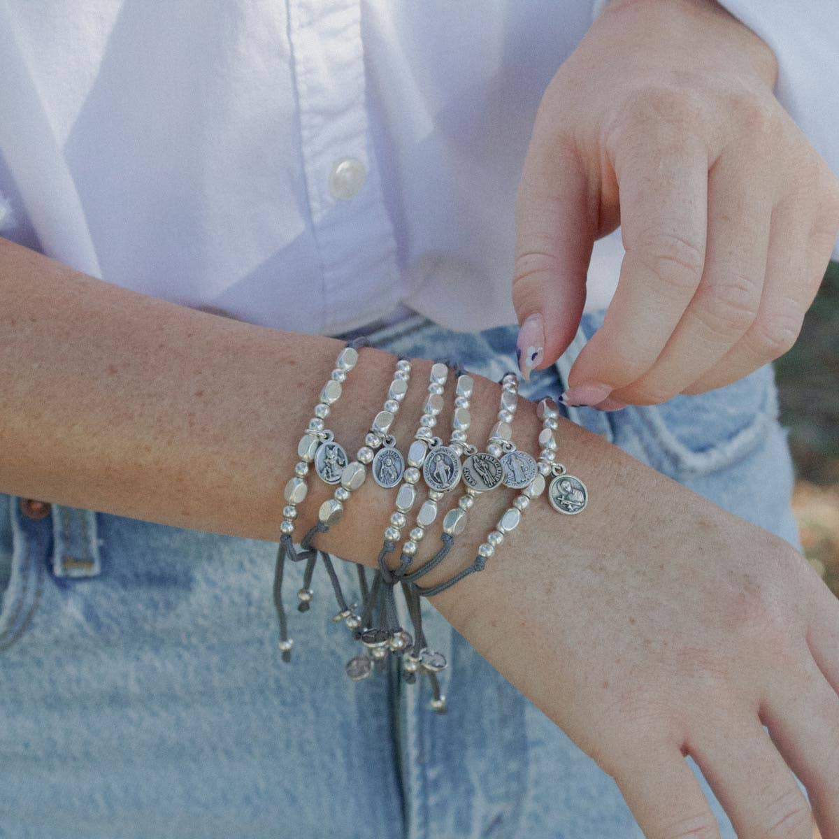 Miraculous Mary Little Saints Silver Bracelet
