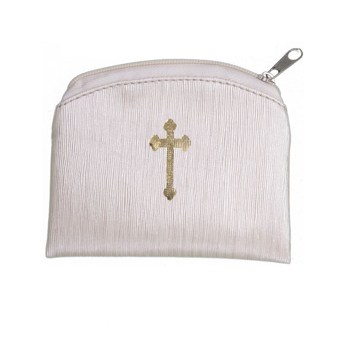 Raw Silk Rosary Pouch