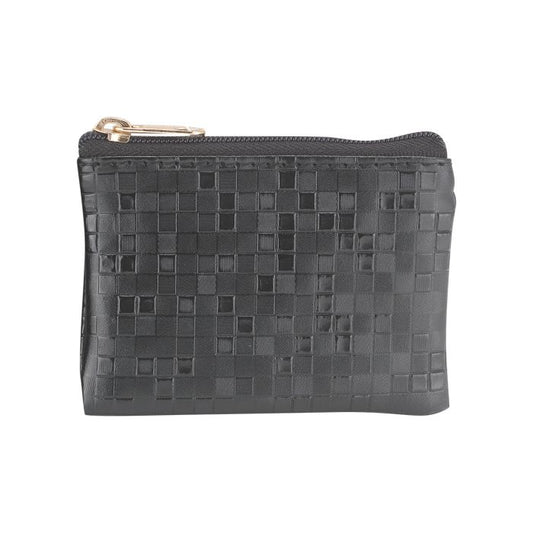 Black Mosaic Patterned Rosary Pouch