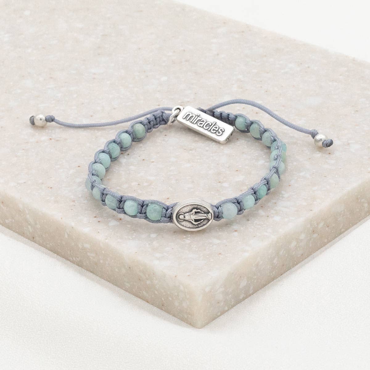 Miraculous Gemstone Bracelet-Slate/Amazonite
