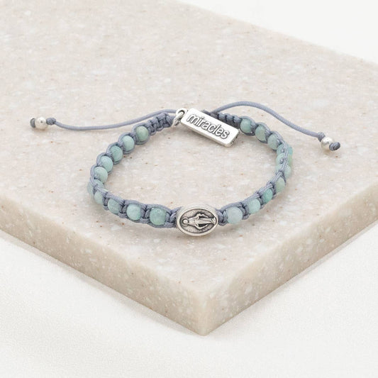 Miraculous Gemstone Bracelet-Slate/Amazonite
