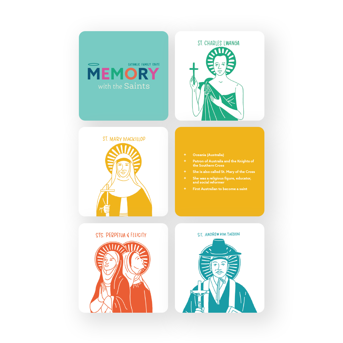 Saints Memory Game + Flashcards