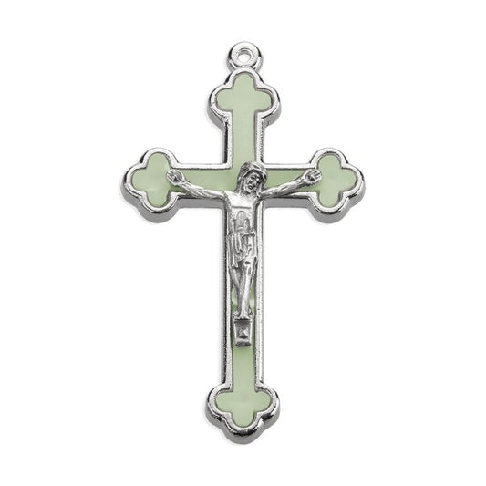 2" Luminous Cloverleaf Crucifix