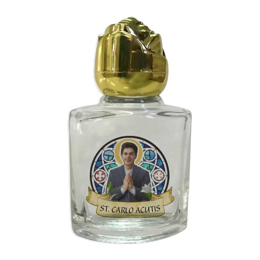 Glass Holy Water Bottle St Carlo Acutis