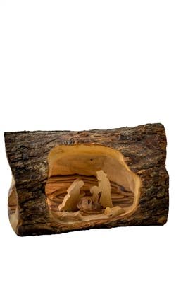 Small Log Nativity - 3"x5"