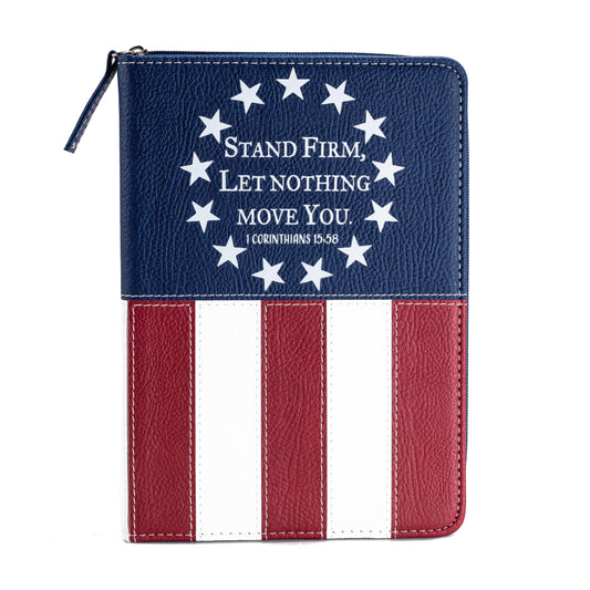 Divine Details 2020: Zippered Journal: US Flag Stand Firm