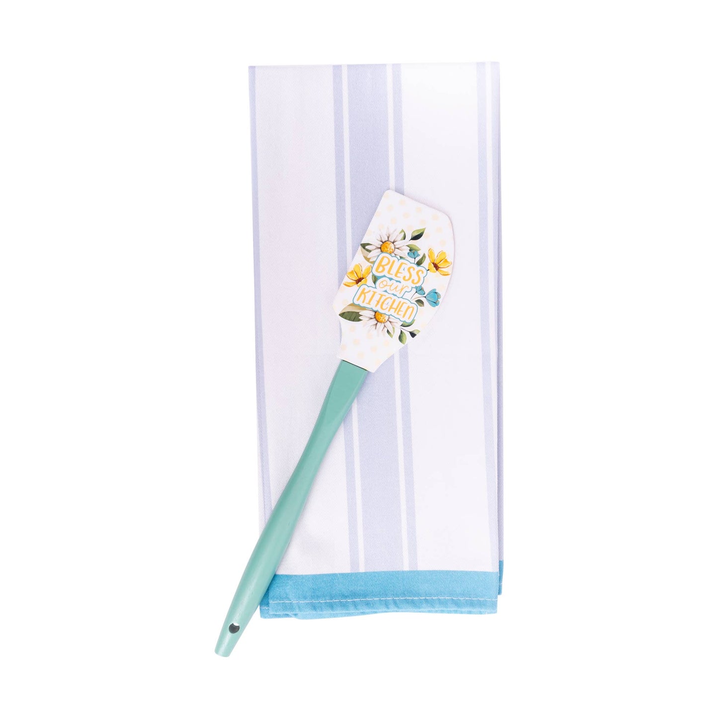 Tea Towel & Spatula Gift Set: Bless Kitchen