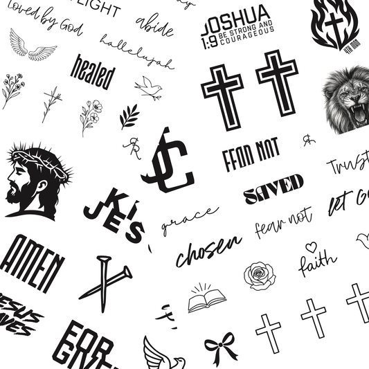 Jesus Temporary Tattoos