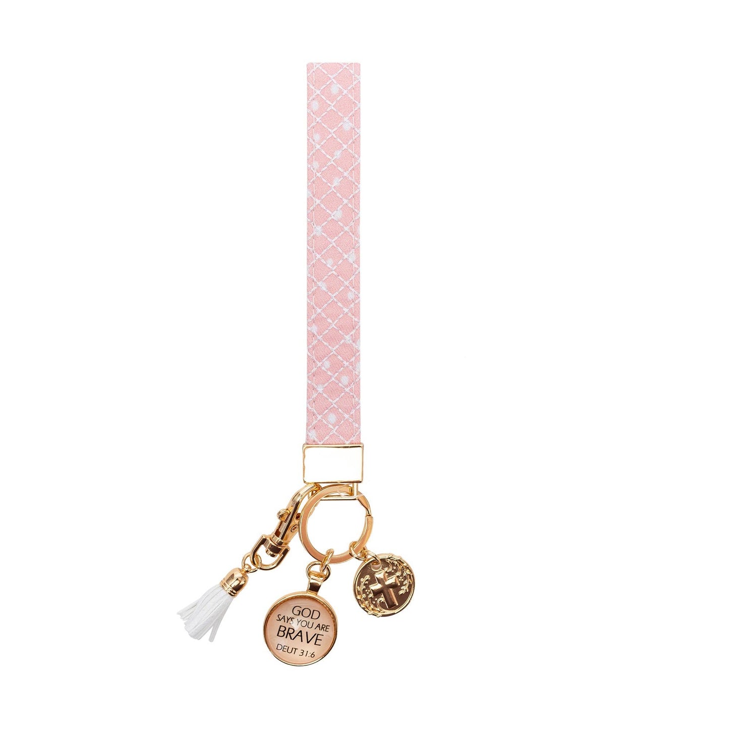 Wristlet Keychain: Brave Deuteronomy 3:16