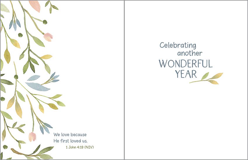 GC-Wedding Anniversary, Sweet Flower Vine