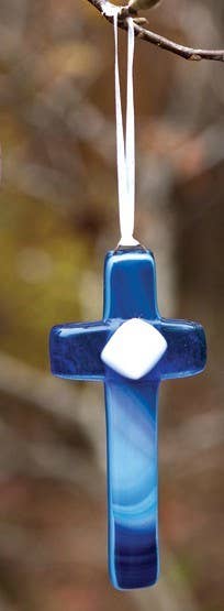 Godfather Gift USA Handmade Glass Cross