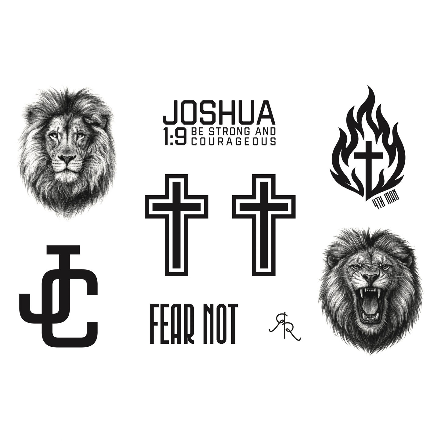 Jesus Temporary Tattoos