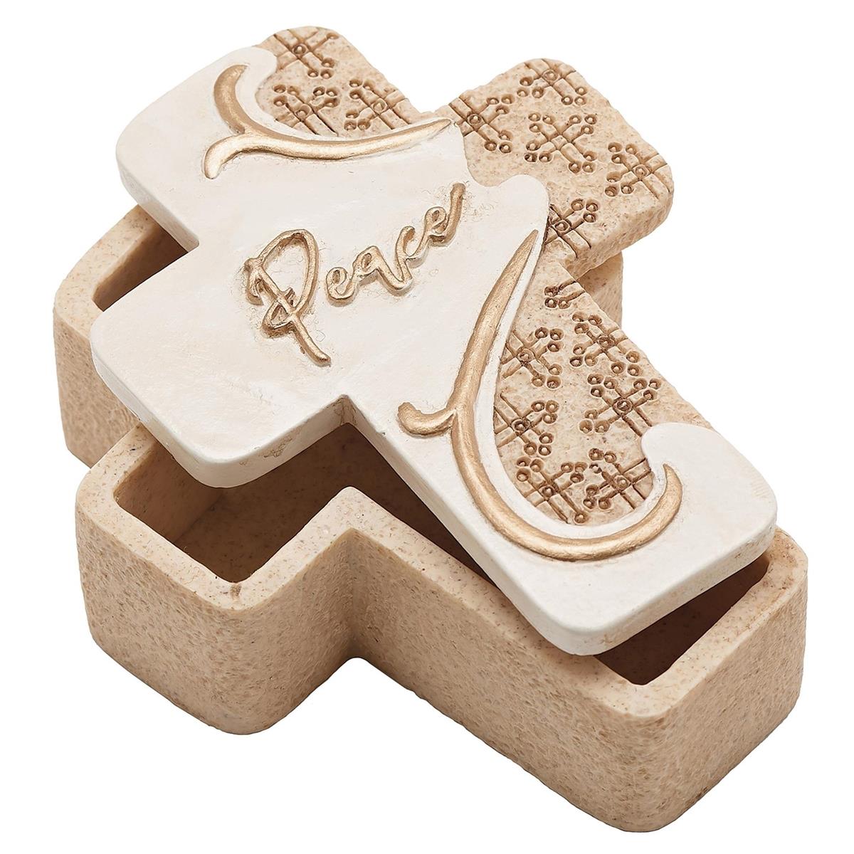 3.25"H PEACE KEEPSAKE BOX