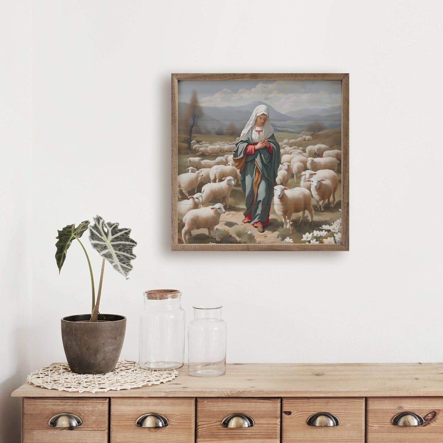 Mary With Sheep