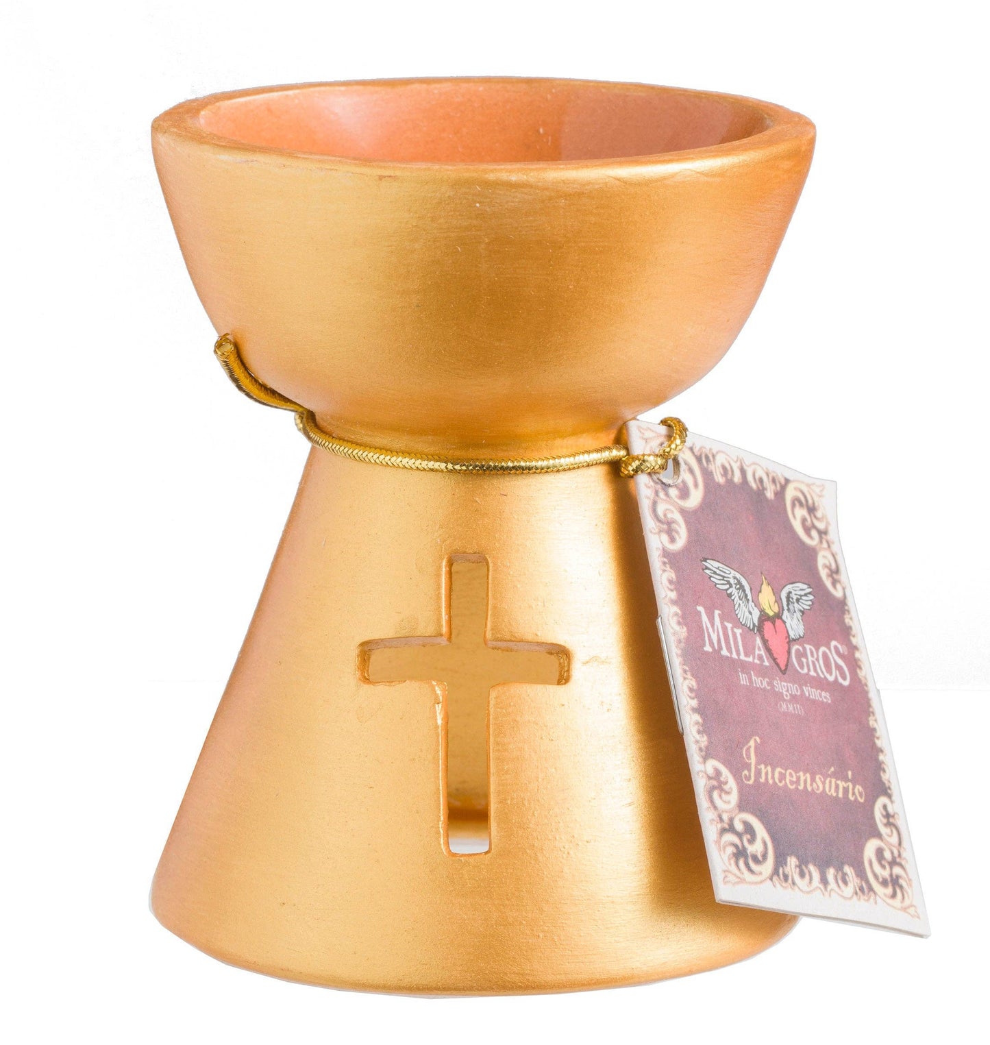 Milagros Ceramic Incense Burner - 3.5 Inch - Various Styles