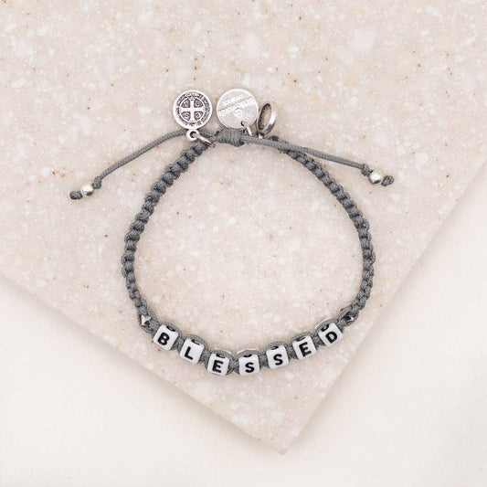 Little Words Project - BLESSED - Slate/Silver