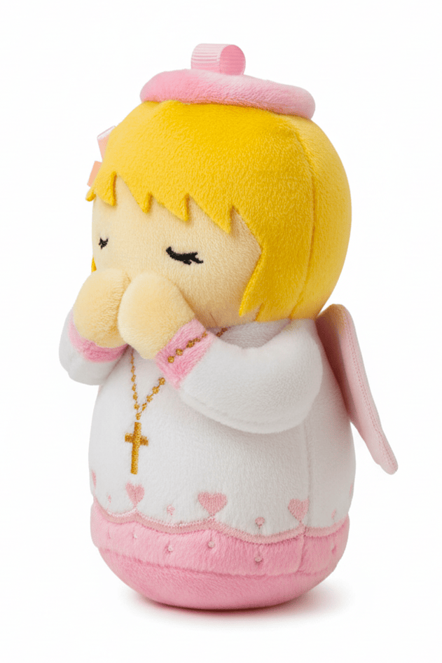 Guardian Angel Girl Catholic Mini Plush Doll — Divine Protection