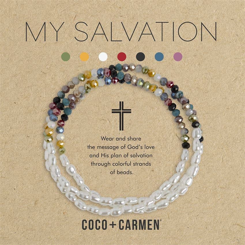 My Salvation Pearl Mix Stretch Bracelet