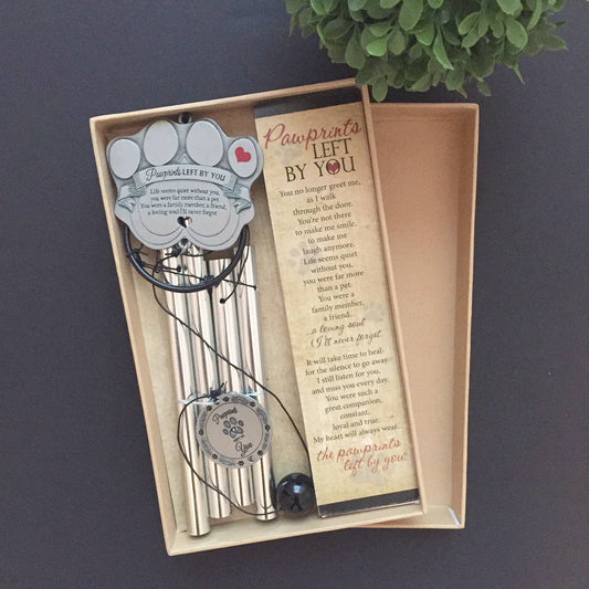 Pawprints Left By You Pet Memorial Windchime 6077