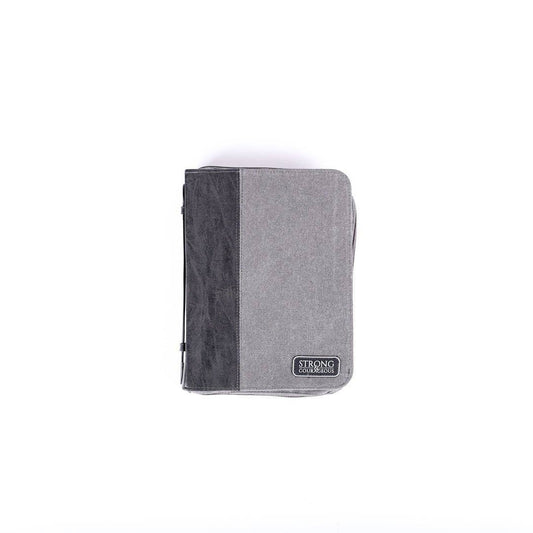 Bible Cover - Imitation Leather - Strong Courageous - L