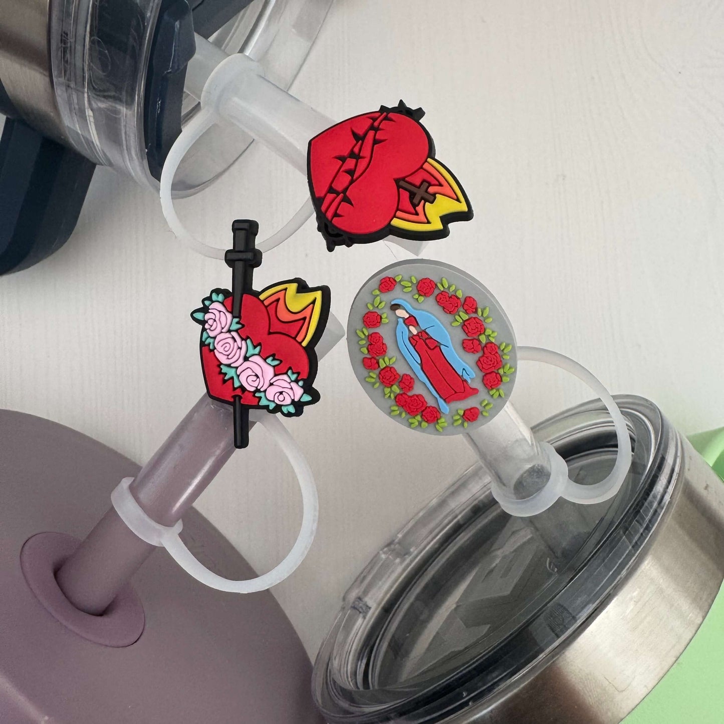 Catholic Straw Topper Set