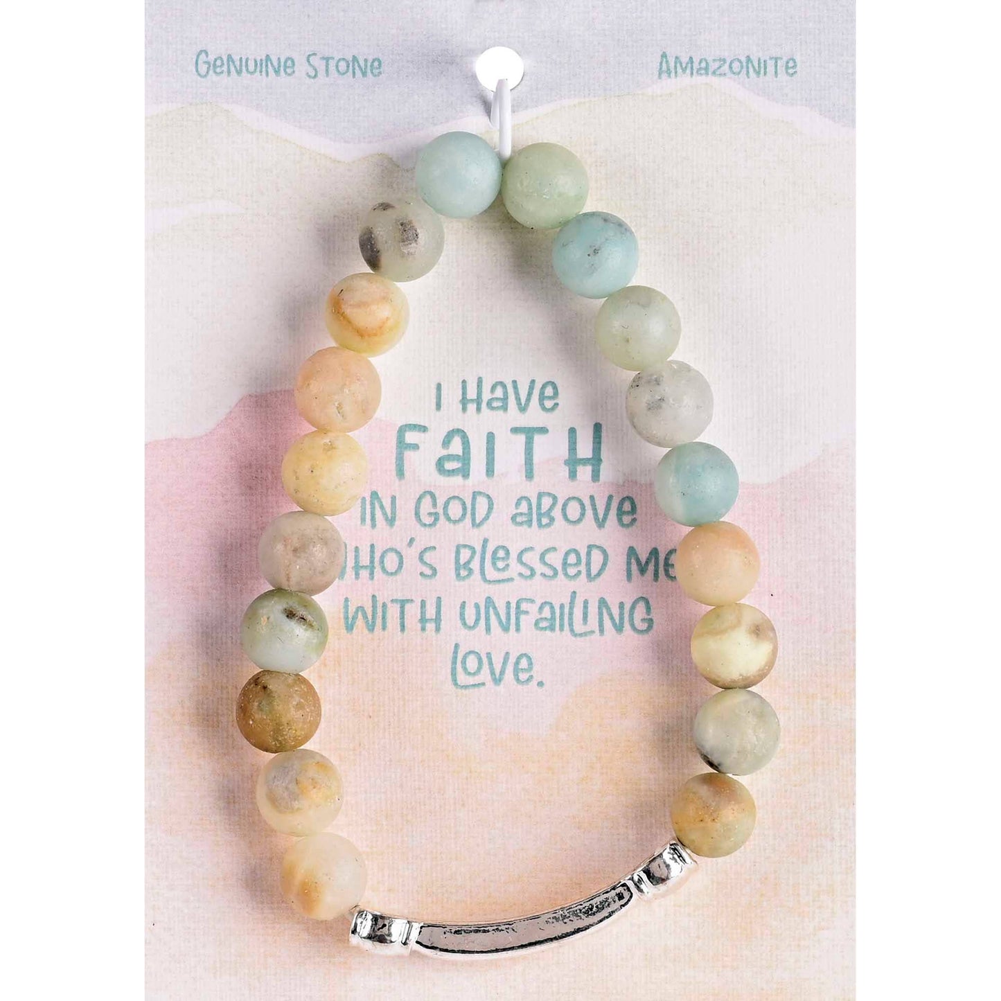 Bracelet Faith Amazonite Gem Stone