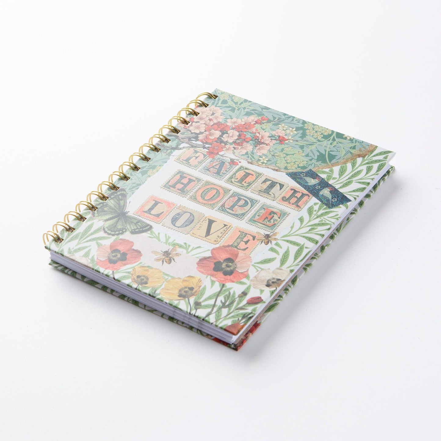 Faith Hope Love Spiral Journal