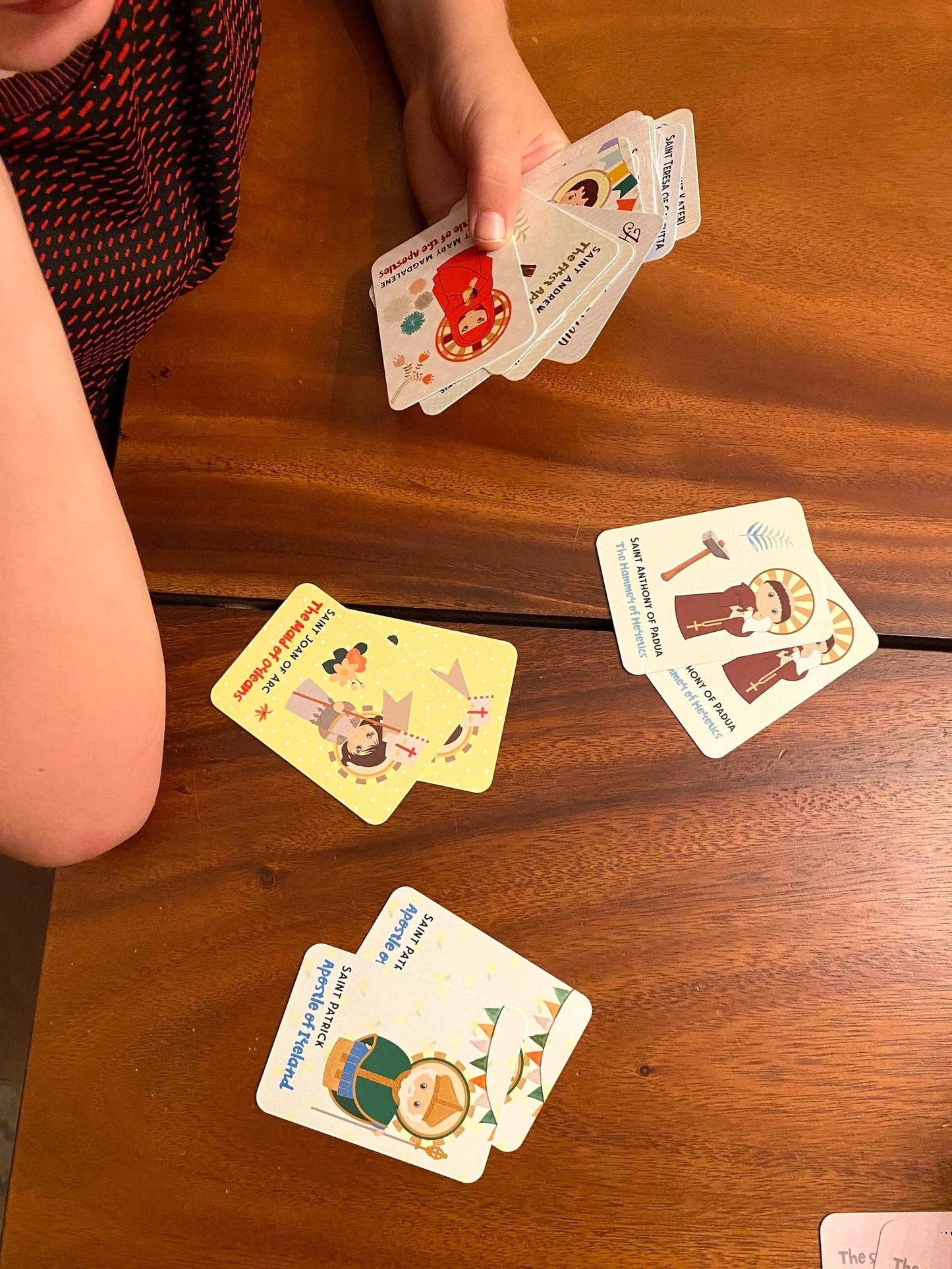 Holy Handmaid Mary Card Game Set. Set of 21 Saint Cards for Matching Game. First Communion Gift. Catholic Gift. Saint card matching game