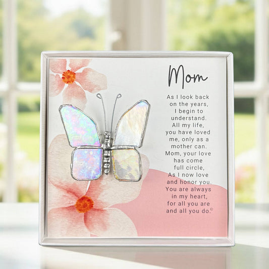 Mom Now that I'm Older: Handmade Glass Butterfly 7800BY