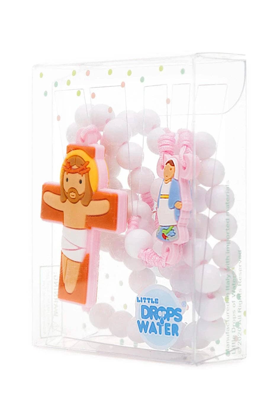 Our Lady Grace Catholic Rosary Girls | Pink Prayer Beads | Little Drops of Water