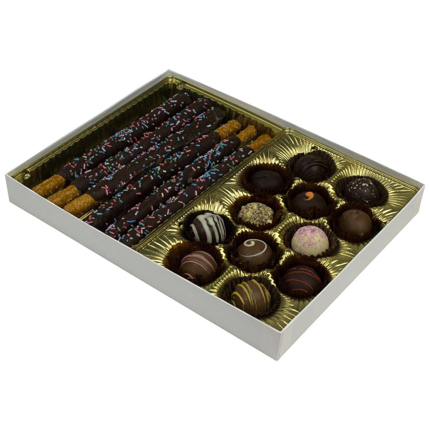 White Gloss - Clear Lid Rigid Candy Boxes
